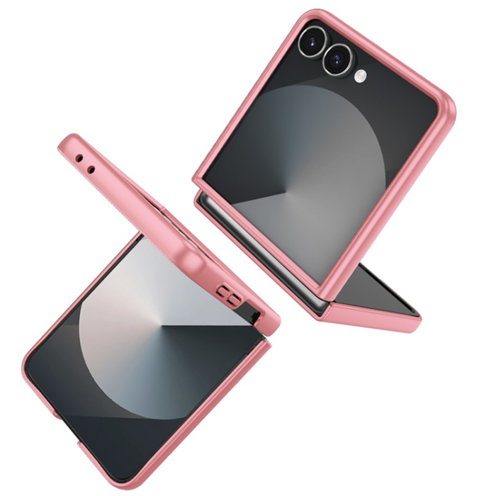 A-One Brand - Galaxy Z Flip 7 5G Mobilskal Rotatable Ring Kickstand - Rosa