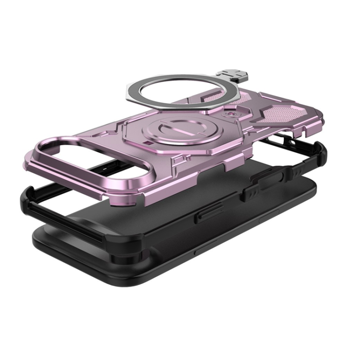 A-One Brand - iPhone 17 Air Mobilskal Rotating Kickstand - Rosa