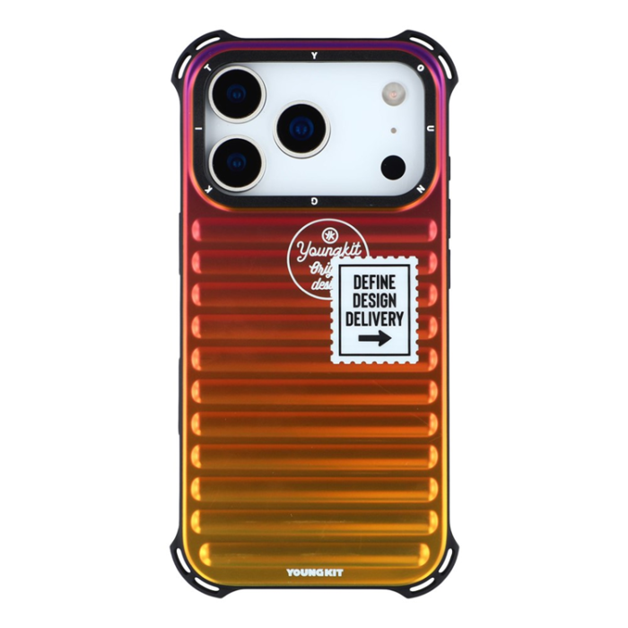 YOUNGKIT - YOUNGKIT iPhone 17 Pro Mobilskal Suitcase Style - Flerfärgad