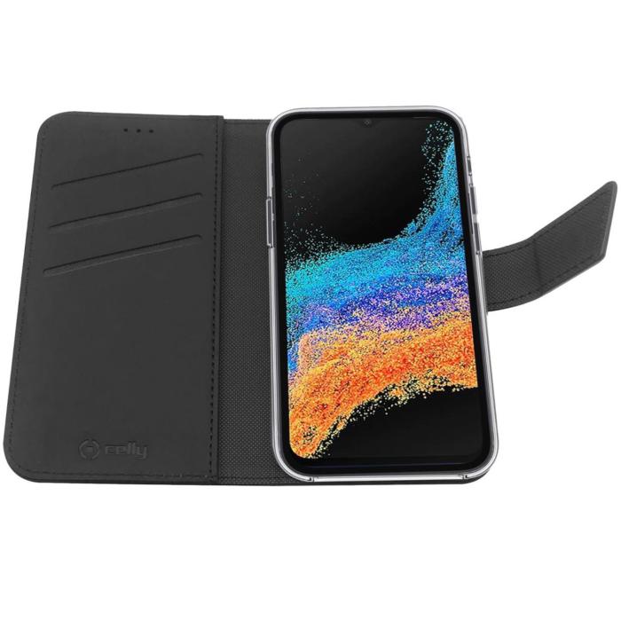 Celly - CELLY Galaxy Xcover6 Pro Plånboksfodral - Svart