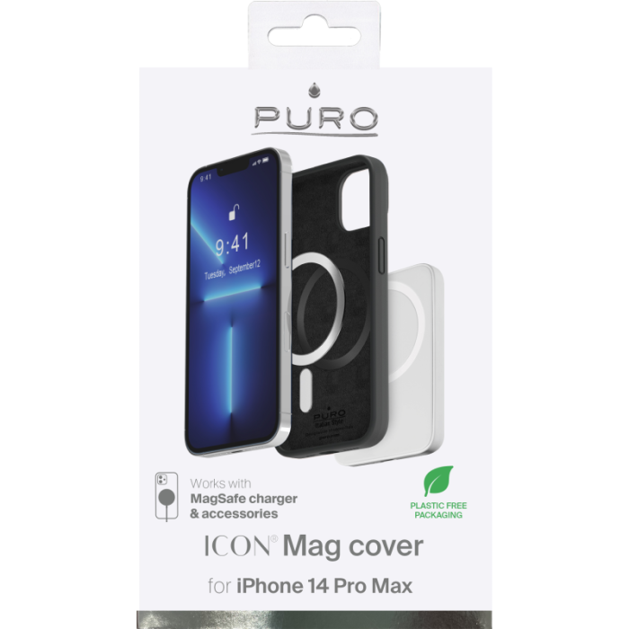 Puro - Puro iPhone 14 Pro Max Skal Icon Magsafe - Svart