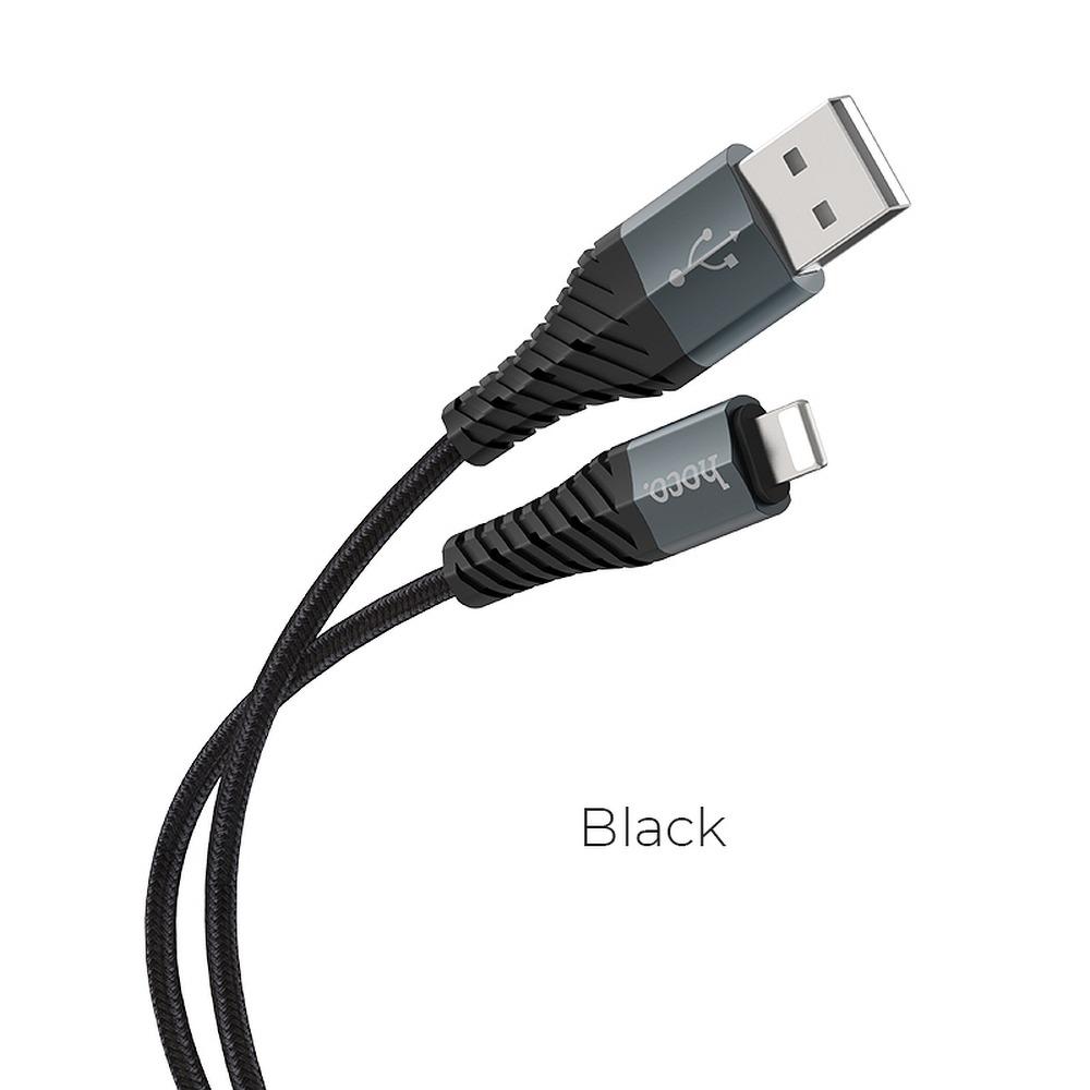 HOCO COOL USB-A till Lightning kabel X38 1m Svart | 3541 | AlltMobil