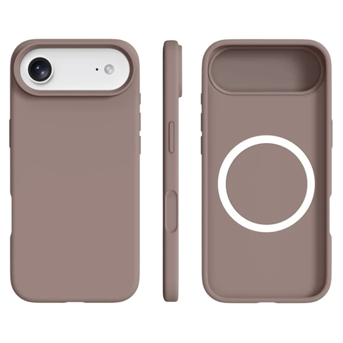 A-One Brand - iPhone 17 Air Mobilskal MagSafe Ultra Thin Silicone - Chestnut Brun