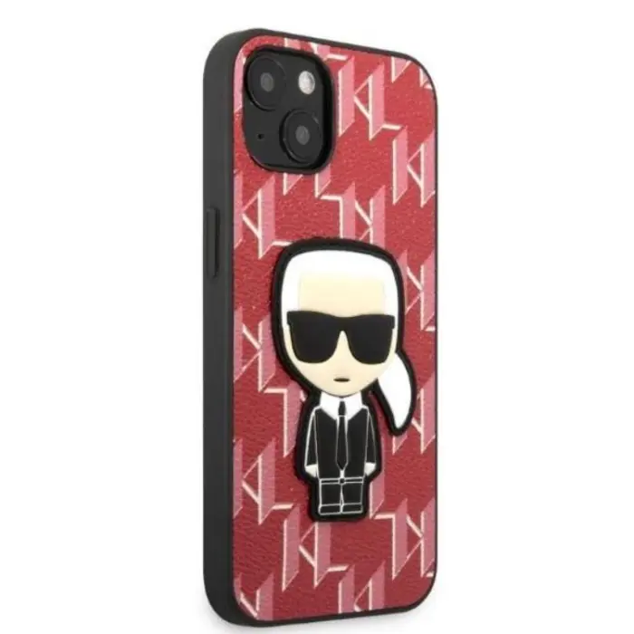 KARL LAGERFELD - Karl Lagerfeld iPhone 13 Skal Monogram Ikonik Patch - Röd