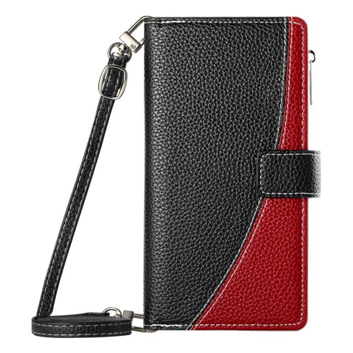 OEM - Samsung Galaxy S26 Plånboksfodral Dragkedja Konstläder Flip - Svart