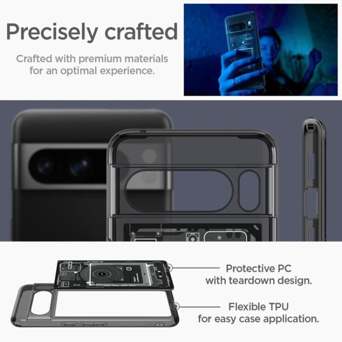 UTGATT - Spigen Google Pixel 8 Pro Mobilskal Ultra Hybrid - Zero One