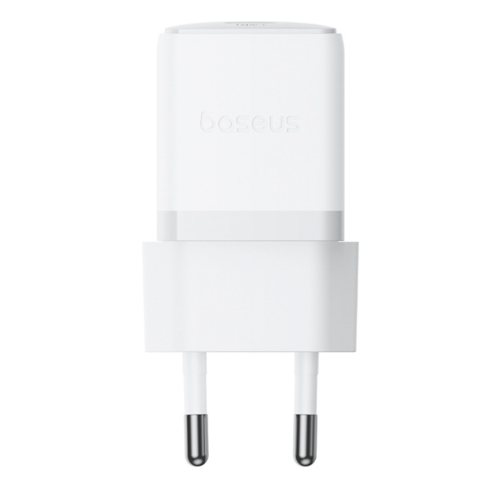 BASEUS - Baseus Snabbladdare USB-C 20W Mini USB-C Kabel 60W 1m - Vit