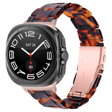 A-One Brand - Galaxy Watch 8/8 Classic (40/44/46mm) Armband Vattentät Acrylic - Mörkbrun