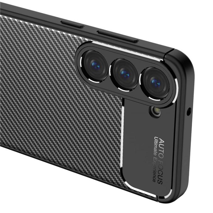 A-One Brand - Galaxy S23 Skal Carbon Fiber Texture - Svart