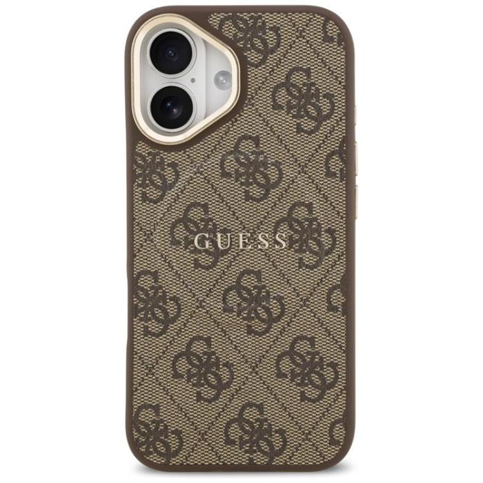 Guess - Guess iPhone 17 Mobilskal MagSafe 4G PU Classic Logo - Brun