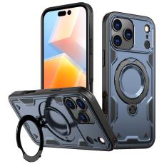 N/A - Mobilskal till iPhone 17 Pro Max Plast Milit&auml;rt Skydd Med St&auml;ll - Bl&aring;