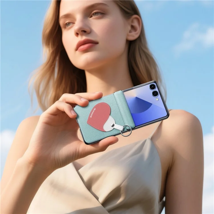 Dux Duci - DUX DUCIS Galaxy Z Flip 7 Mobilskal Ringhållare Luvy - Cyan