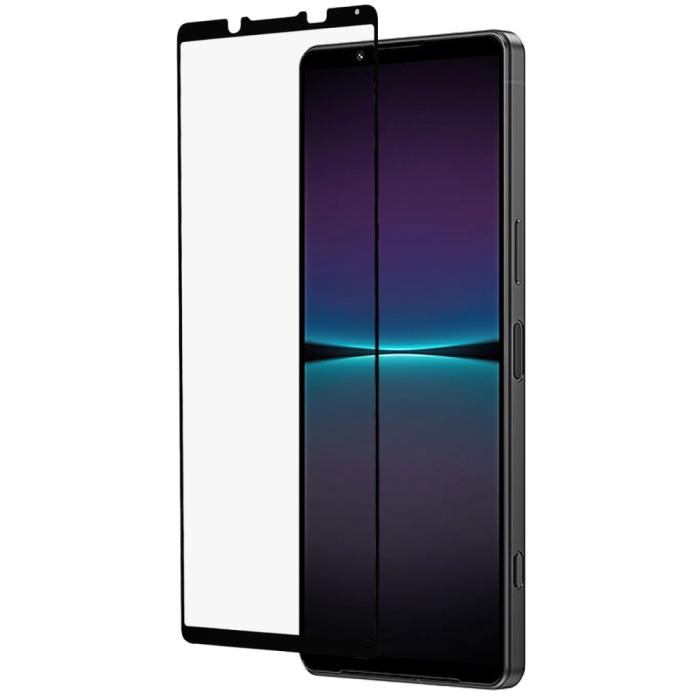 A-One Brand - [1-PACK] Härdat Glas Skärmskydd Sony Xperia 1 IV - Svart