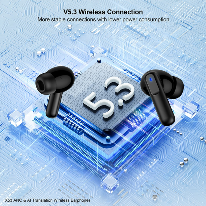 XUNDD - XUNDD TWS Trådlösa Hörlurar In-Ear Bluetooth ANC AI X53