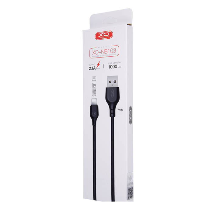 XO - XO USB-A till Lightning kabel 1m - Vit
