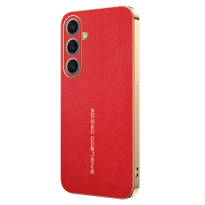 A-One Brand - Galaxy S25 Plus Mobilskal Litchi Texture Anti Scratch