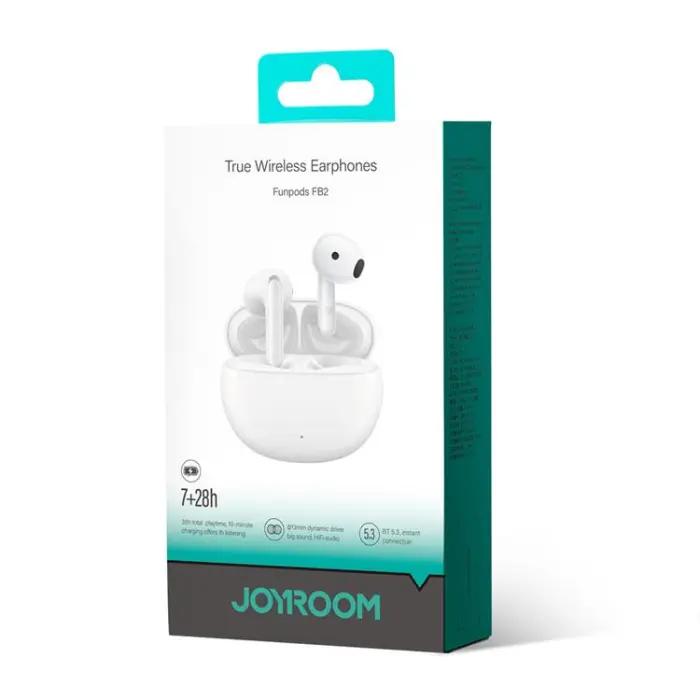 Joyroom - Joyroom Funpods Trådlösa In-Ear-Hörlurar (JR-FB2) - Vit