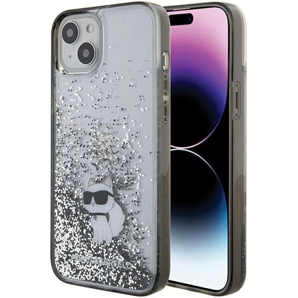 Karl Lagerfeld iPhone 16 Mobilskal MagSafe Glitter Choupette Head | 2353 | AlltMobil