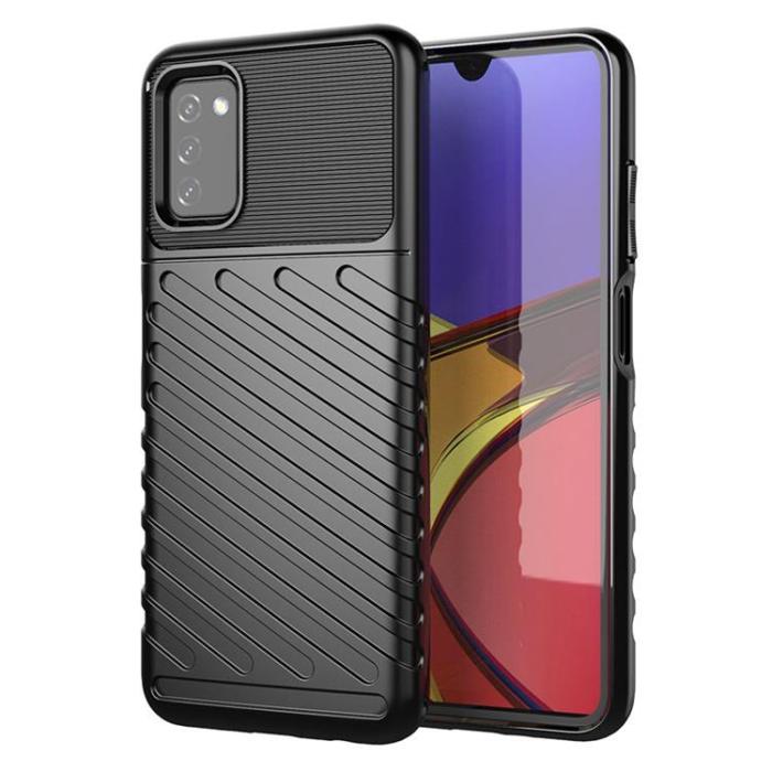 OEM - Galaxy A03s Skal Thunder Tough Rugged - Svart