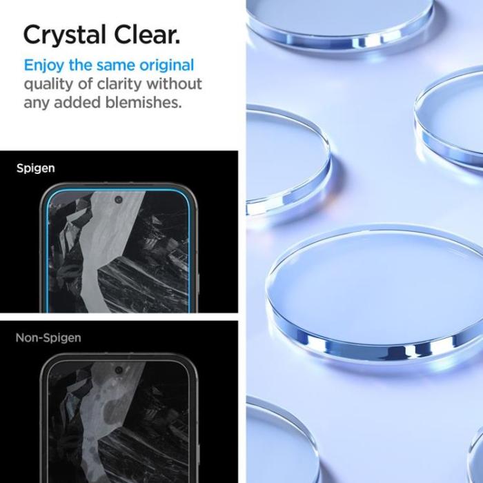 Spigen - [2-Pack] Spigen Google Pixel 8 Pro Härdat Glas Skärmskydd