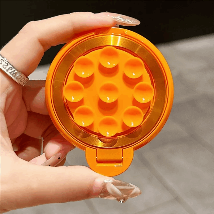 OEM - Magsafe Mobil Sugkopp Ringhållare Kickstand Bilfäste - Orange