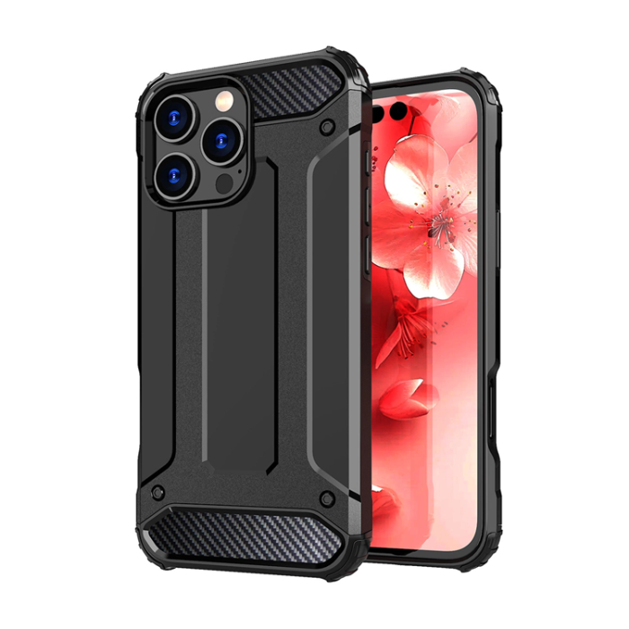 OEM - iPhone 16 Pro Max Mobilskal Hybrid Armor - Svart