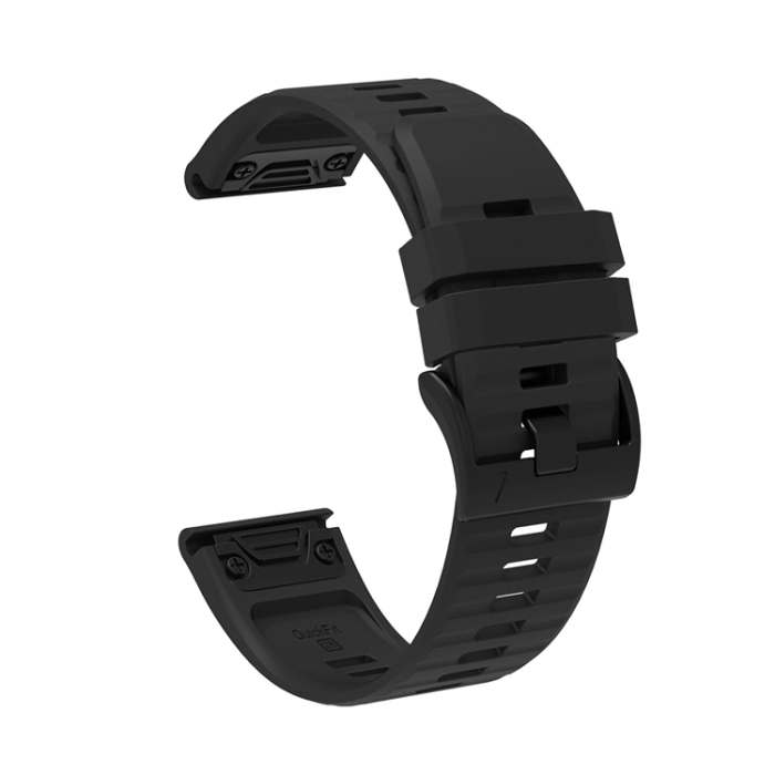 OEM - Garmin Fenix 3/5X/6X/7X Pro Armband Silikon - Svart
