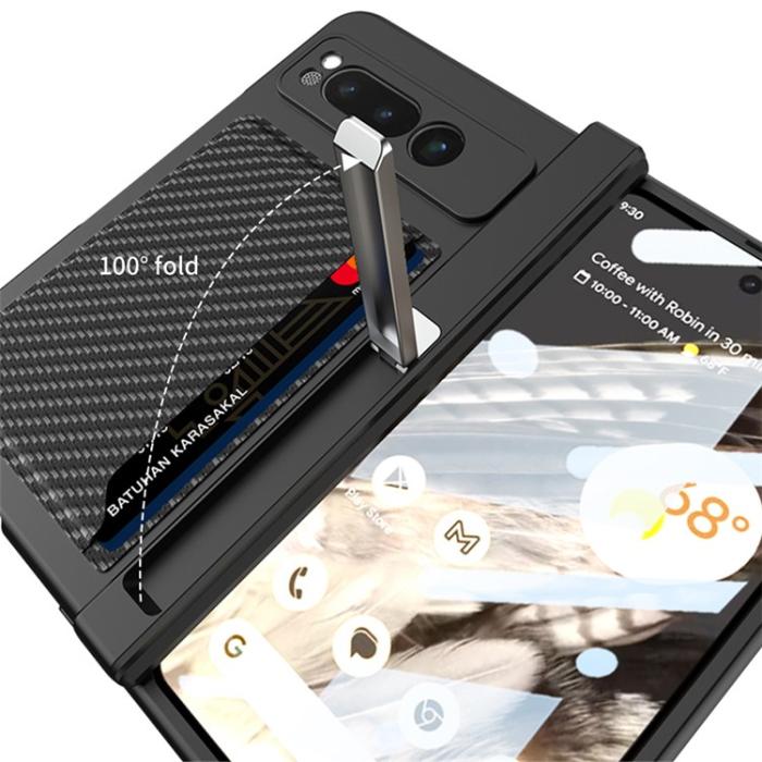 OEM - Google Pixel Fold Mobilskal Korthållare Kickstand - Carbon
