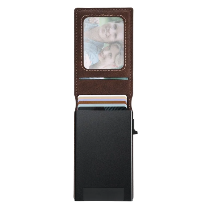 SUTENI - SUTENI Mobilskal till Galaxy S25 Ultra Magsafe H19 Korthållare - Brun