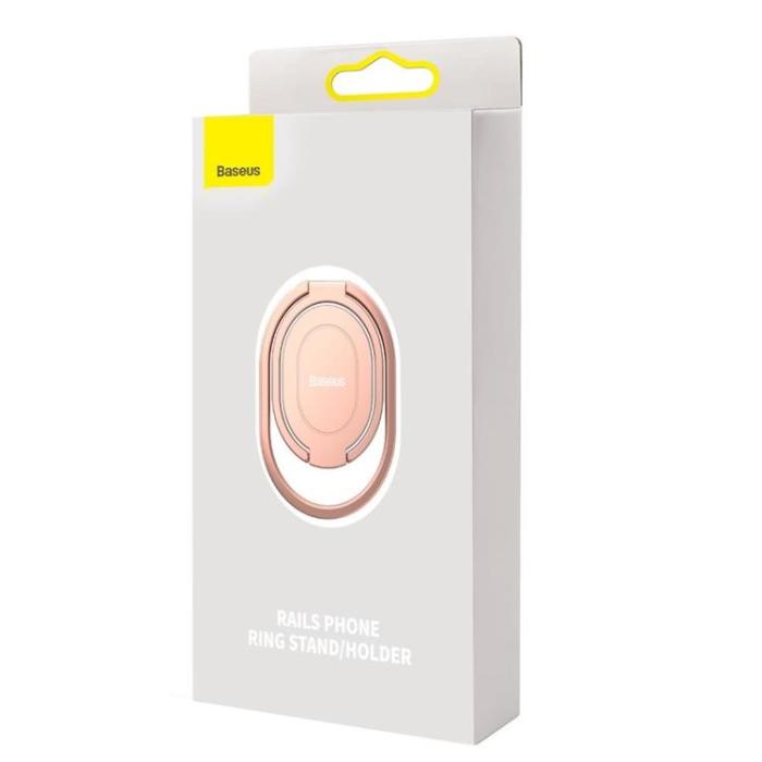 UTGATT1 - Baseus Rails Self-Adhesive Ringhållare Telefonställ - Rosa