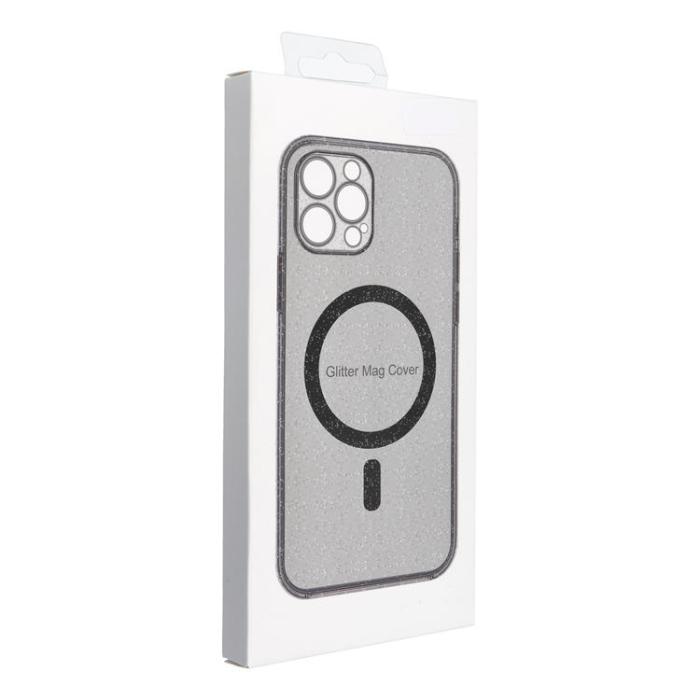 OEM - Galaxy S25 Ultra Mobilskal Magsafe Clear - Glitter Svart