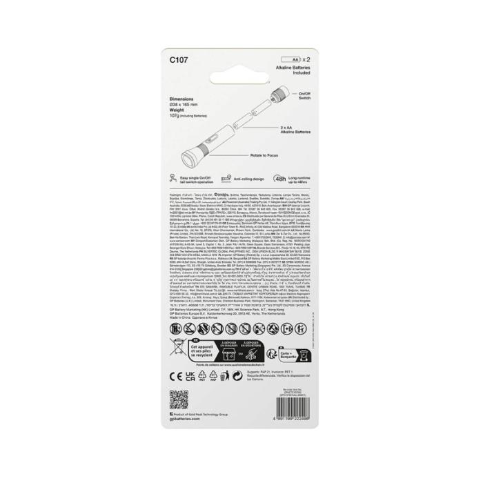 GP - GP Ficklampa Everyday Torch C107 70lm