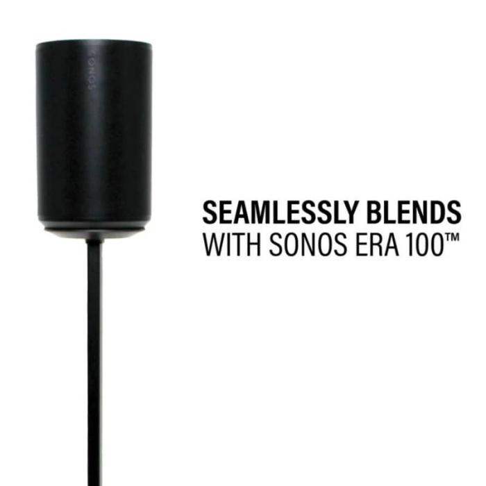 Sanus - SANUS Golvstativ Justerbart för Sonos ERA 100 Singel Svart