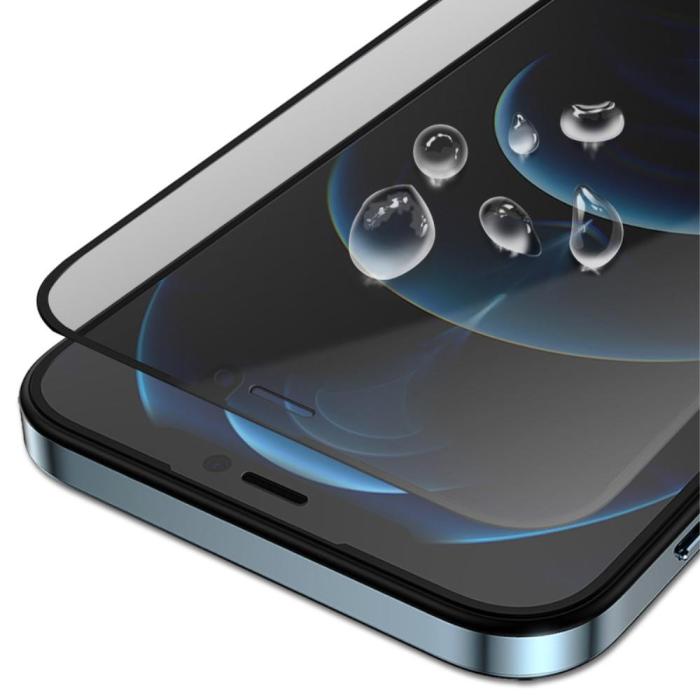 OEM - [BULK 1st] iPhone 12/12 Pro Härdat Glas Skärmskydd - Privacy