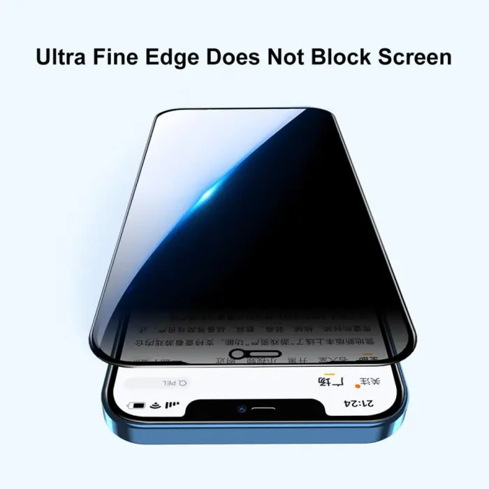 OEM - [BULK 1st] iPhone 12/12 Pro Härdat Glas Skärmskydd - Privacy