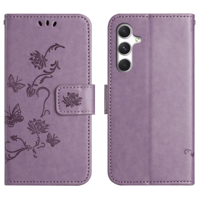 OEM - Plånboksfodral för Samsung Galaxy S26 Plus Ställ Konstläder - Lila