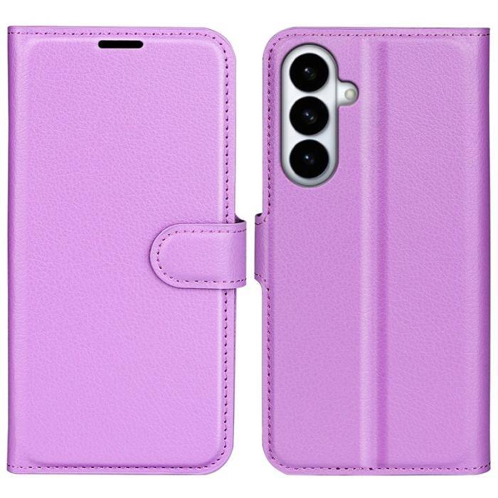 OEM - Plånboksfodral för Samsung Galaxy S26 Plus Ställ Konstläder - Lila