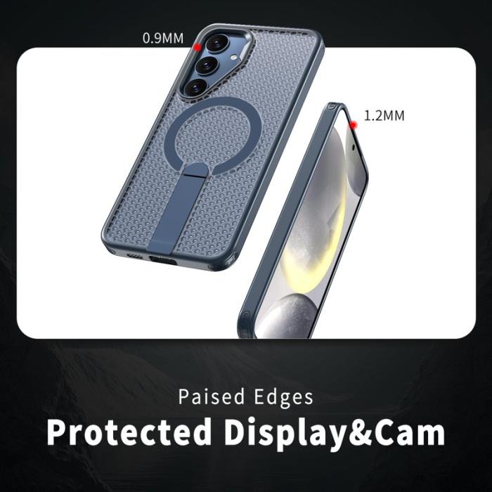 OEM - Mobilskal för Samsung Galaxy S26 Plus Magnetiskt Kickstand TPU PC - Blå