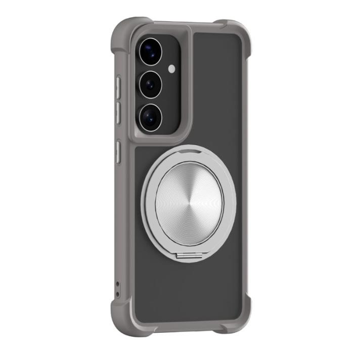 OEM - Mobilskal för Samsung Galaxy S26 Plus Magnetiskt Kickstand TPU + PC - Grå