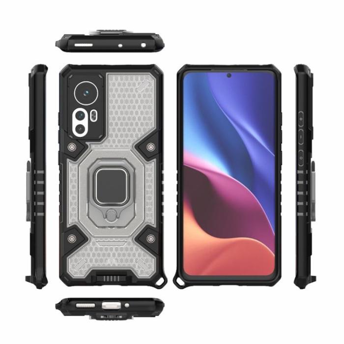 A-One Brand - Ring Kickstand Shockproof Skal Xiaomi 12/12X - Grå