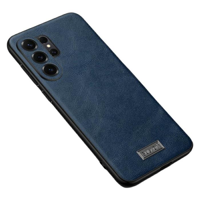 SULADA - Sulada Mobilskal för Samsung Galaxy S26 Ultra Konstläder + TPU - Blå