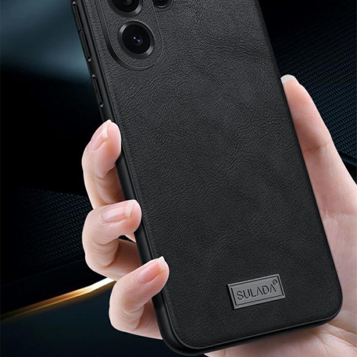 SULADA - Sulada Mobilskal för Samsung Galaxy S26 Ultra Konstläder + TPU - Blå