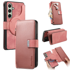 CASENEO - Caseneo Pl&aring;nboksfodral F&ouml;r Galaxy A26 Magnetic L&auml;der - Rosa
