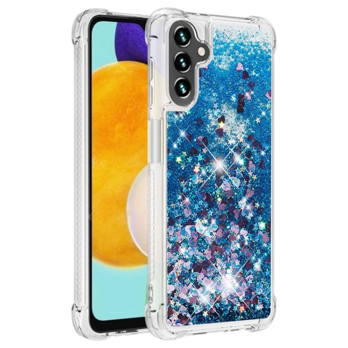 OEM - Galaxy A34 5G Mobilskal YB Quicksand Glitter TPU - Blå