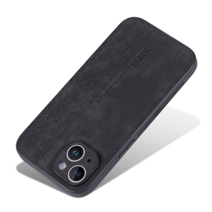 AZNS - AZNS iPhone 13 Fodral Dustproof KonstLäder - Svart