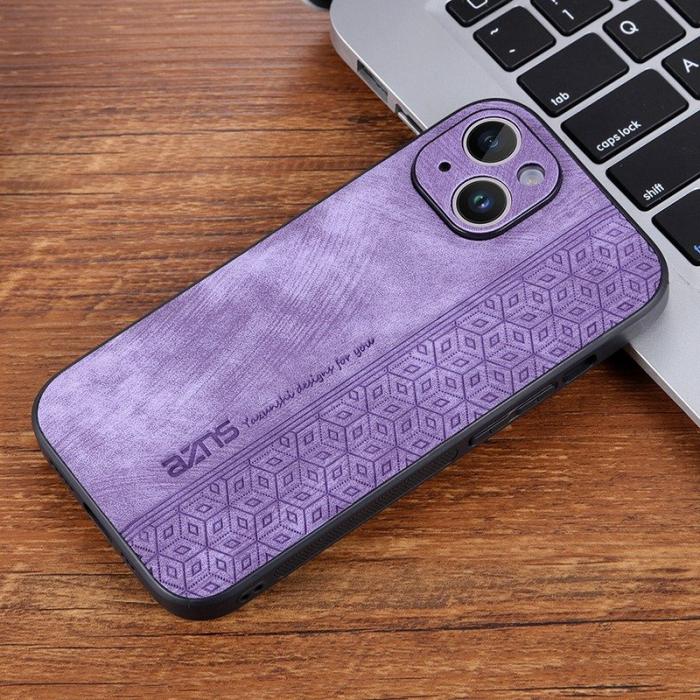 AZNS - AZNS iPhone 13 Fodral Dustproof KonstLäder - Lila