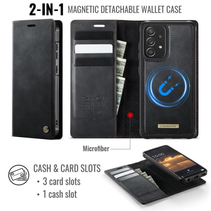 Caseme - CASEME C49 Magnetiskt Fodral för Samsung Galaxy A52s 5G - Svart