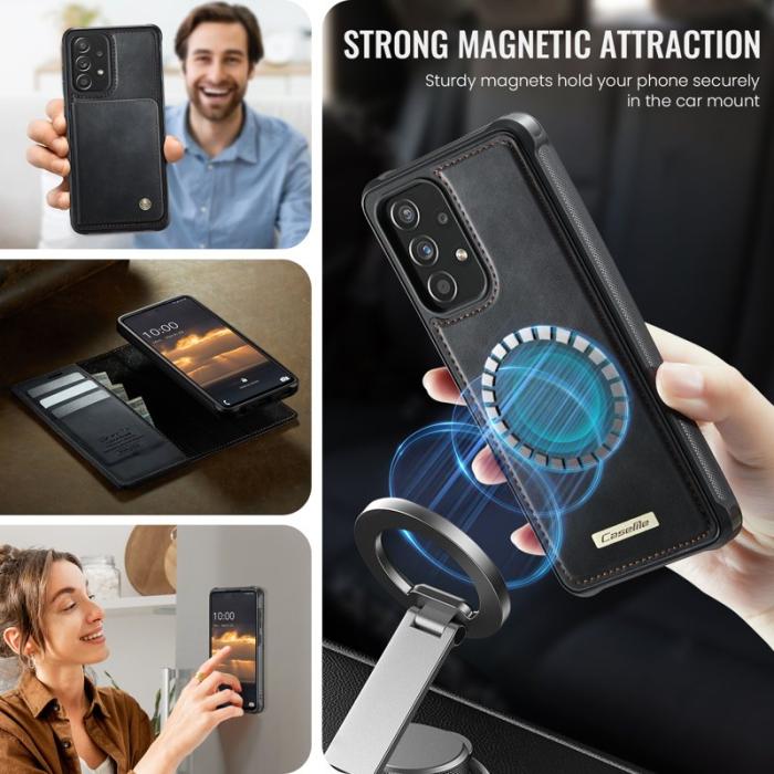 Caseme - CASEME C49 Magnetiskt Fodral för Samsung Galaxy A52s 5G - Svart