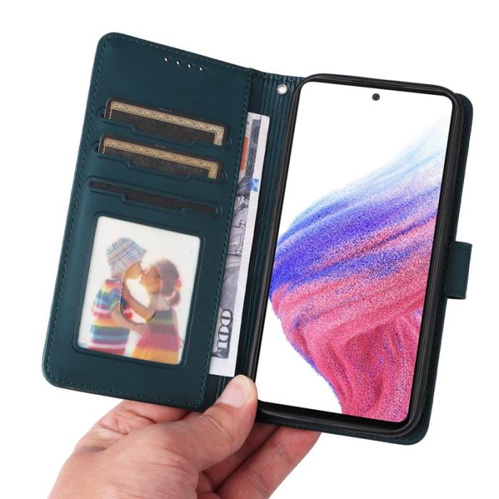 BETOPNICE - BETOPNICE Samsung Galaxy A73 5G Plånboksfodral Konstläder - Blå