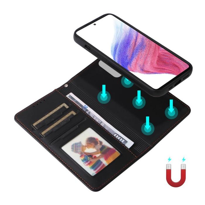 BETOPNICE - BETOPNICE Samsung Galaxy A73 5G Plånboksfodral Konstläder - Svart